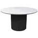 Reba Black Quartz Top Round Dining Table