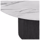 Reba Black Quartz Top Round Dining Table