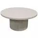 Reba Natural White Wash Round Cocktail Table