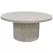 Reba Natural White Wash Round Cocktail Table