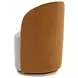 Opaline Meg Taupe and Meg Gold Upholstered Swivel Dining Chair