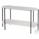 Renaldo White 2 Tier Console Table
