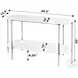 Renaldo White 2 Tier Console Table