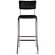 Waylon Silver and Black Leather Bar Stool