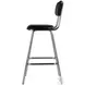 Waylon Silver and Black Leather Bar Stool