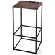 Lowell Brown Leather Bar Stool