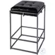 Dudley Black Leather Counter Height Stool