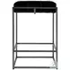 Dudley Black Leather Counter Height Stool