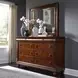 Vintage Heritage Rustic Cherry 8 Drawer Dresser with Mirror