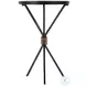Lucca Black Round Side Table