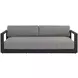 Ornelle Lanikai Salt and Pepper 89" Performance Fabric Outdoor Sofa