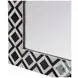 Verona White And Black Bone Wall Mirror