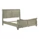 Rustic Traditions Saddle Tan King Sleigh Bed