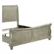 Rustic Traditions Saddle Tan King Sleigh Bed