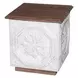 Reclaimed and Reframed Brown Square Side Table