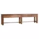 Ezra Natural Rectangular Console Table with 6 Drawer