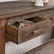 Ezra Natural Rectangular Console Table with 6 Drawer