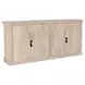 Alta Antique White 4 Door Accent Cabinet