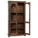 Zion Natural 2 Glass Door Display Cabinet