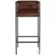 Dennis Brown Leather Bar Stool