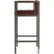 Dennis Brown Leather Bar Stool