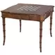 Osman Light Brown 36" Square Chess Checker Game Table