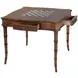 Osman Light Brown 36" Square Chess Checker Game Table