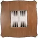 Osman Light Brown 36" Square Chess Checker Game Table