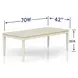 Clover Ridge Whitewash Extendable Dining Table
