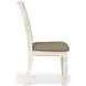 Clover Ridge Whitewash Ladder Back Side Chair Set of 2
