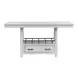 Clover Ridge Whitewash Counter Height Set
