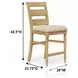 Clover Ridge Carmel Ladder Back Counter Stool Set of 2