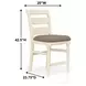 Clover Ridge Whitewash Ladder Back Counter Stool Set of 2