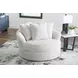 Snodoodle Arctic Performance Fabric Oversized Swivel Accent Chair