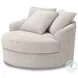 Snodoodle Arctic Performance Fabric Oversized Swivel Accent Chair