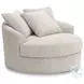 Snodoodle Arctic Performance Fabric Oversized Swivel Accent Chair
