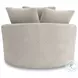 Snodoodle Arctic Performance Fabric Oversized Swivel Accent Chair