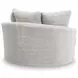 Snodoodle Arctic Performance Fabric Oversized Swivel Accent Chair
