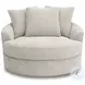 Snodoodle Arctic Performance Fabric Oversized Swivel Accent Chair