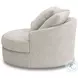 Snodoodle Arctic Performance Fabric Oversized Swivel Accent Chair