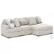 Snodoodle Arctic 3 Piece Sectional with Chaise