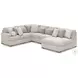 Snodoodle Arctic 6 Piece Sectional with Armless Chaise