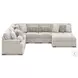 Snodoodle Arctic 6 Piece Sectional with Armless Chaise
