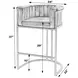 Rockford Black and Brown 29" Barrel Barstool