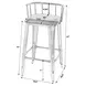 Coriander Brown and Silver 31" Rectangular Barstool
