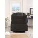 Waterlily Black Synthetic Leather Rocker Swivel Recliner