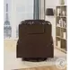 Waterlily Brown Synthetic Leather Rocker Swivel Recliner
