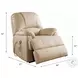 Ixora Beige Synthetic Leather Recliner with Power Lift and Massage
