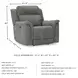 Next-Gen DuraPella Slate Performance Fabric Oversized Power Recliner