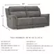 Next-Gen DuraPella Slate Performance Fabric 80" Power Reclining Sofa